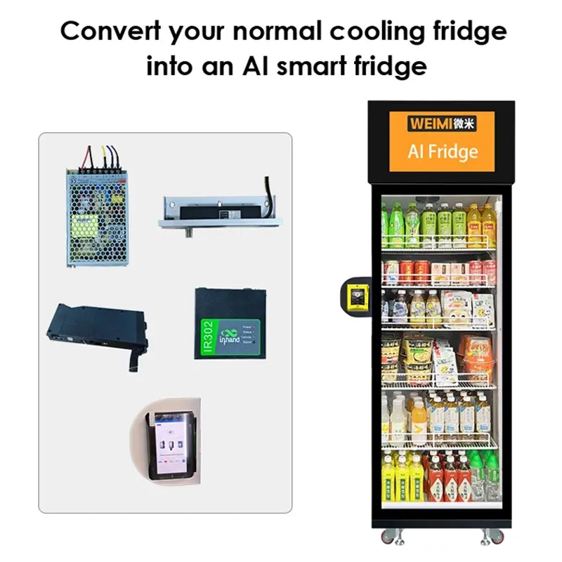 Frigo smart monoporta per snack e bevande confezionate